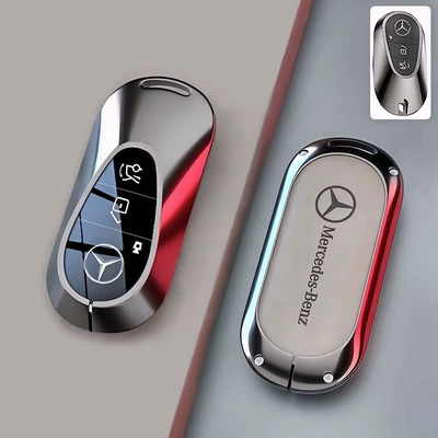 buckle, Car key bag - set-mercedes-benz-c-model-zinc-alloy-gun-gray-single-shell