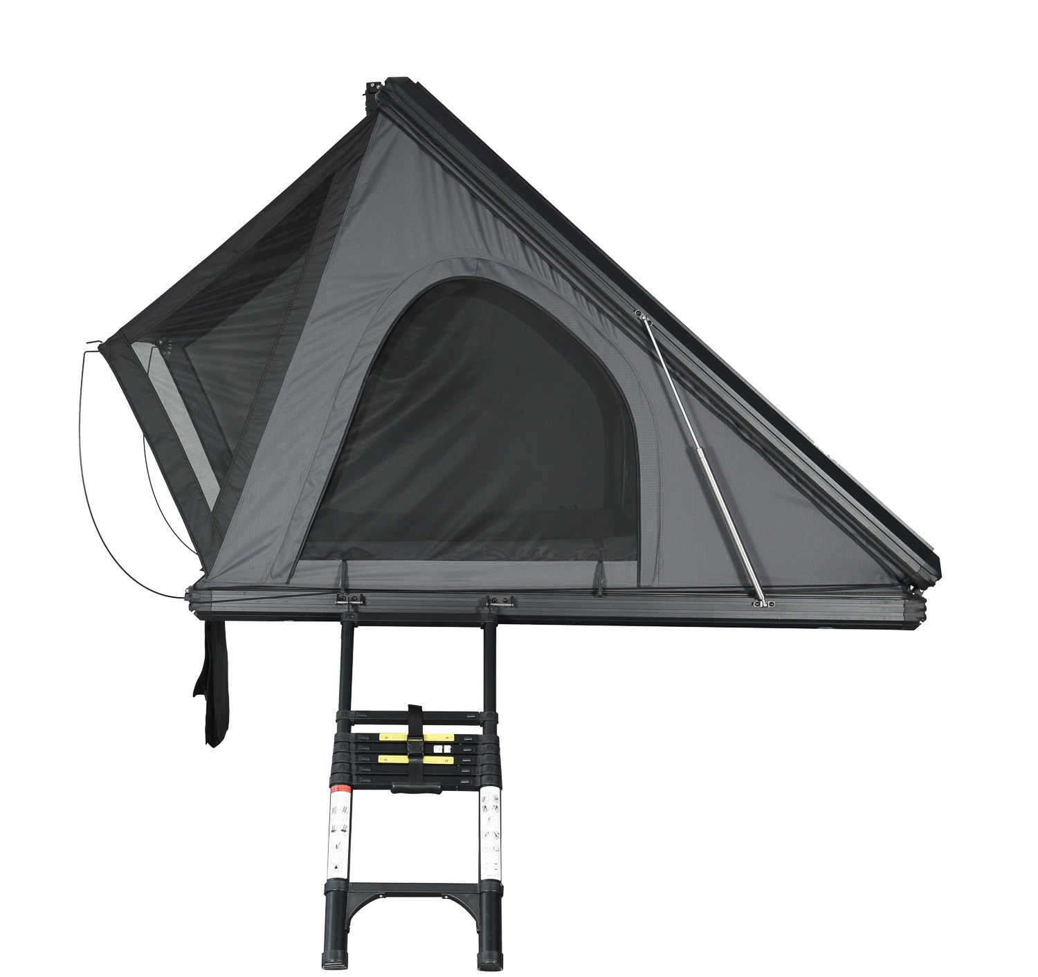 Outdoor Camping Quick-Open Aluminum Shell Hard-Top Roof Tent for Suv, Sedan, Mountain Camping, Hunting, and Stargazing