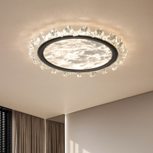 意式轻奢高级感卧室主灯2025新款创意云雾吸顶灯主卧书房灯具