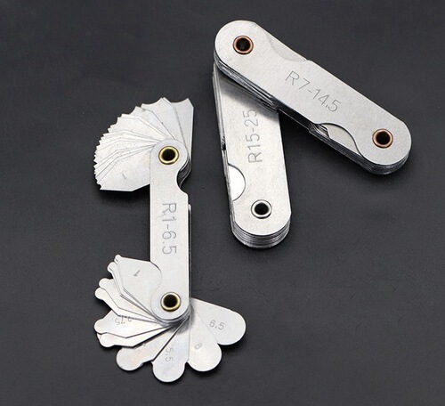 Stainless steel radius gauge radius template R gauge arc radius gauge r gauge arc ruler 1-6.5 7-14.5 15-