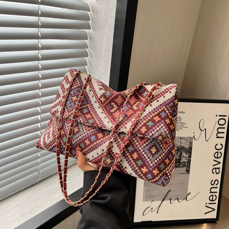 Плечевая сумка one-shoulder, тканевая сумка подмышечная, летняя модная компактная 13,5×4,5×9,5 см