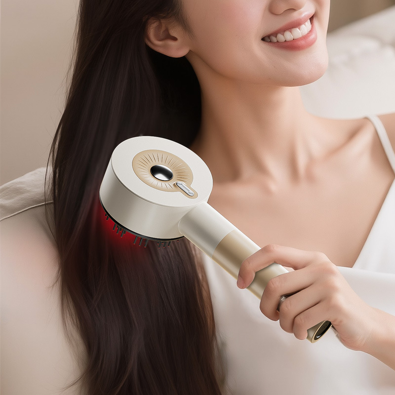 电动头皮按摩梳微电流防密脱健发红光梳子头部上药器生发液导入梳|undefined