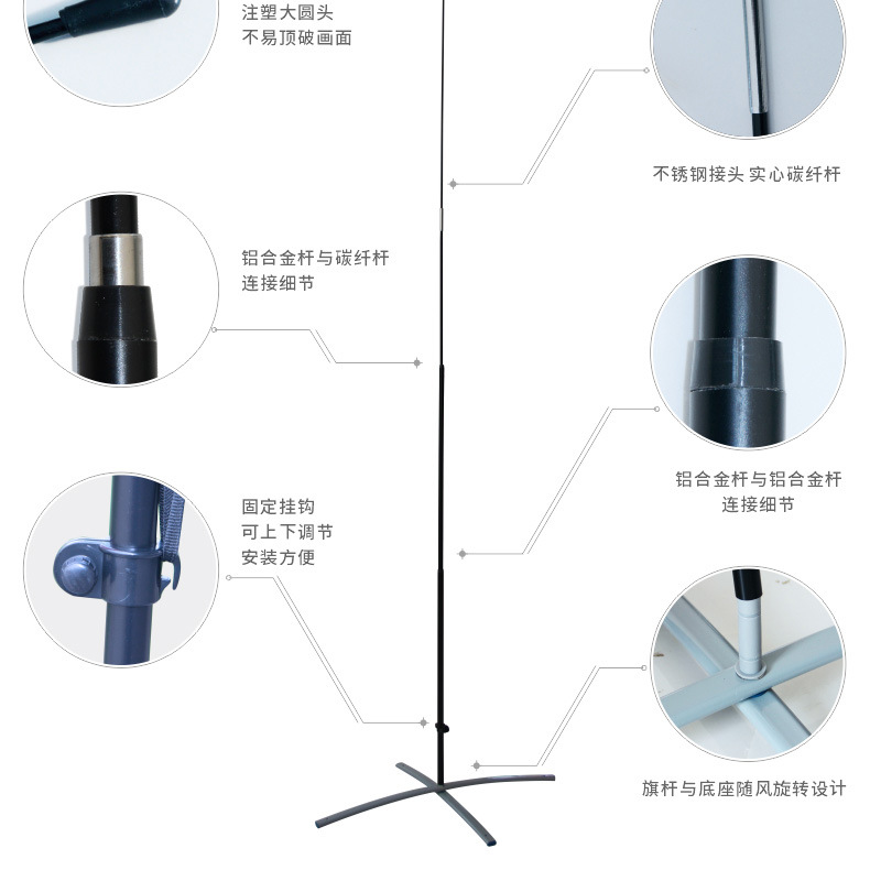 宣传注水刀旗彩旗制作户外羽毛旗方形旗杆底座广告水滴沙滩旗批发详情30