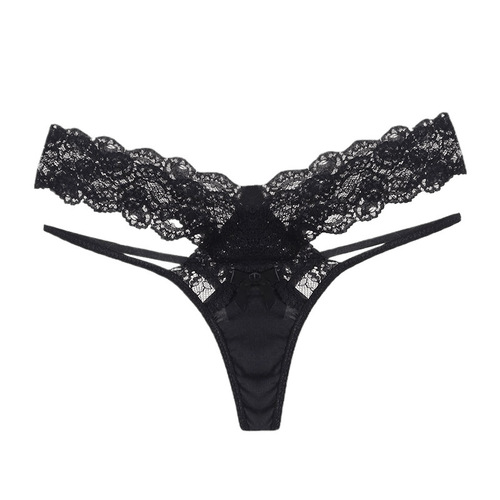 European and American-style sexy lingerie, lace thong, women's low-rise lace-up panties—purely seductive and hot! Sexy lingerie for young girls.