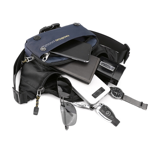 New multifunctional outdoor waist bag, casual men's chest bag, fashion trend crossbody bag, travel bag, cross-border exclusive