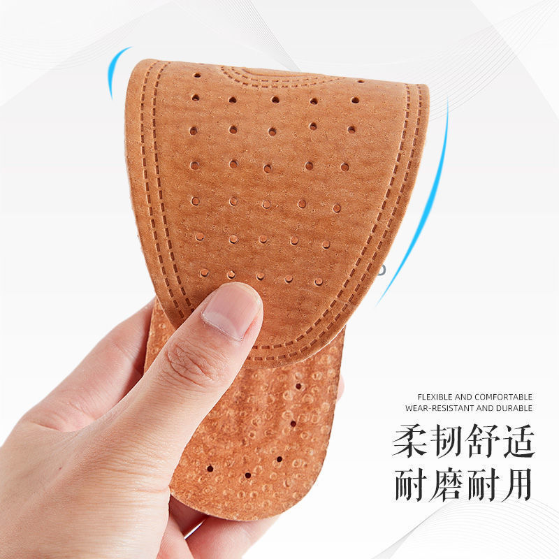 Plantillas de cuero para hombres y mujeres, plantillas de cuero de vaca deportivas, plantillas de cuero que absorben el sudor, antiolor, desodorante, transpiración, plantillas de cuero al por mayor, plantillas de primavera y verano