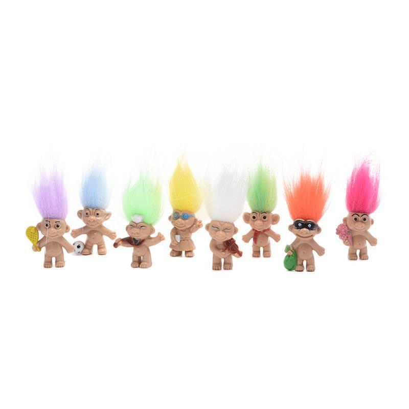 Muñecas trolls de venta transfronteriza muñecas feas muñecas retro muñecas moldeadas por inyección muñecas indias 8 estilos image 3