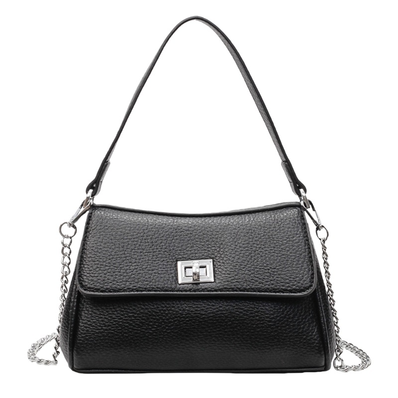 Bolso de textura transfronteriza 2025 verano nuevo bolso femenino simple patrón de lichi bolso de hombro cadena de moda bolso de mensajero