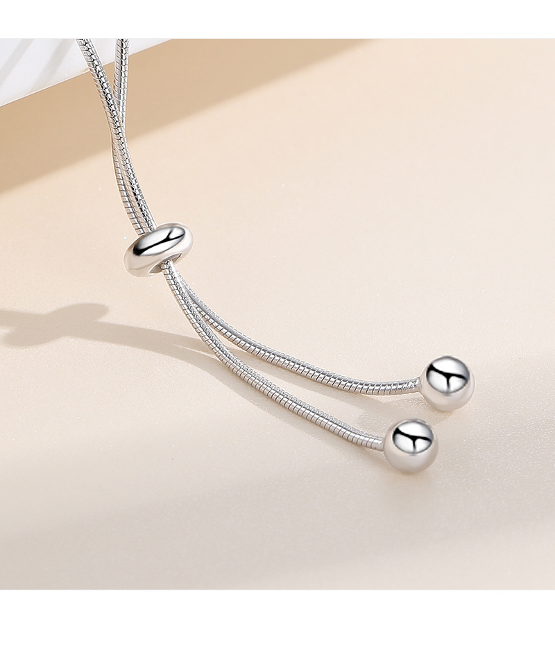 Drawstring Bracelets Classification 925 sterling silver Chain Material snake chain Chain Type 925 Sterling Silver Snake Chain Drawstring Bracelets Elegant