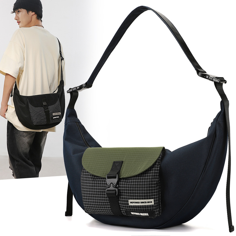 WEPOWER nuevo bolso de bola de masa unisex bolso de hombro de moda bolso de mensajero de gran capacidad para exteriores ligero