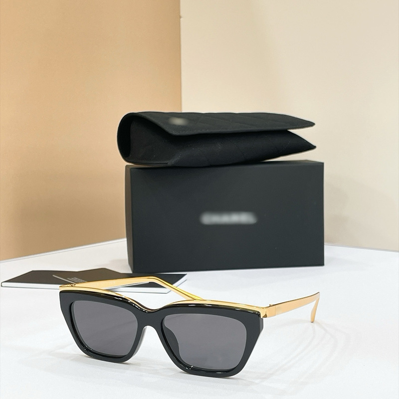 Xin Zhilei's same style sunglasses, narrow frame cat-eye, black frame 4299, retro-modern sunglasses, UV protection 26A