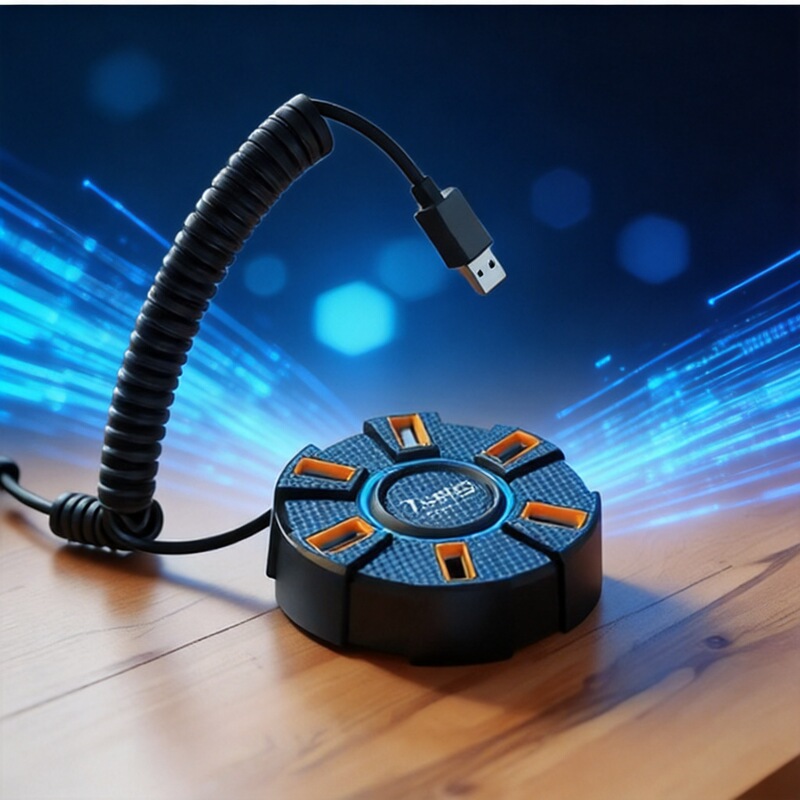 High-Speed Hub7 Multi-Interface Hub Splitter Usb2.0 One-To-Seven Port Expansion Dock Multi-Port Usbu Multi-Interface