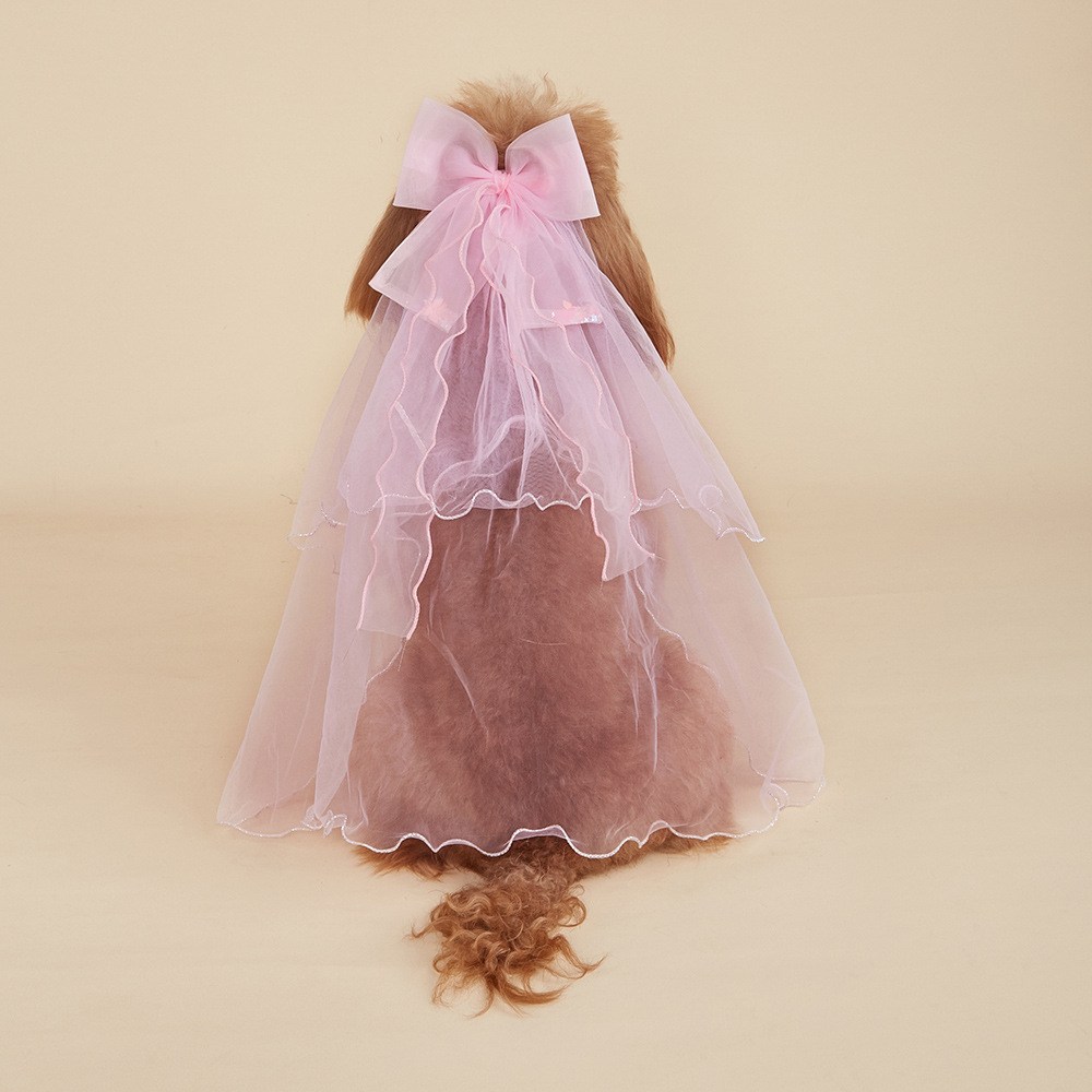 TANPOPO transfronterizo generación de descubrimiento para mascotas tocadillos para mascotas boda rosa lindos pinzas para el cabello de gato y perro