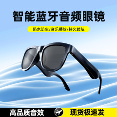 亚马逊跨境AI蓝牙智能眼镜非入耳外放音频通话一键调用语音翻译