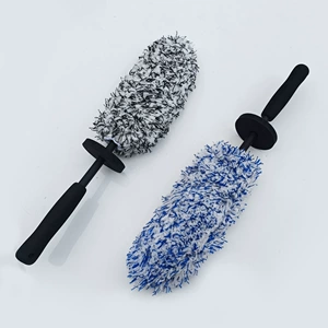 Tire Brush, Wheel Hub Brush, Inner Side Cleaning, Soft-Bristled Cross-Border Plush Car Supplies Wheel Hub Brush