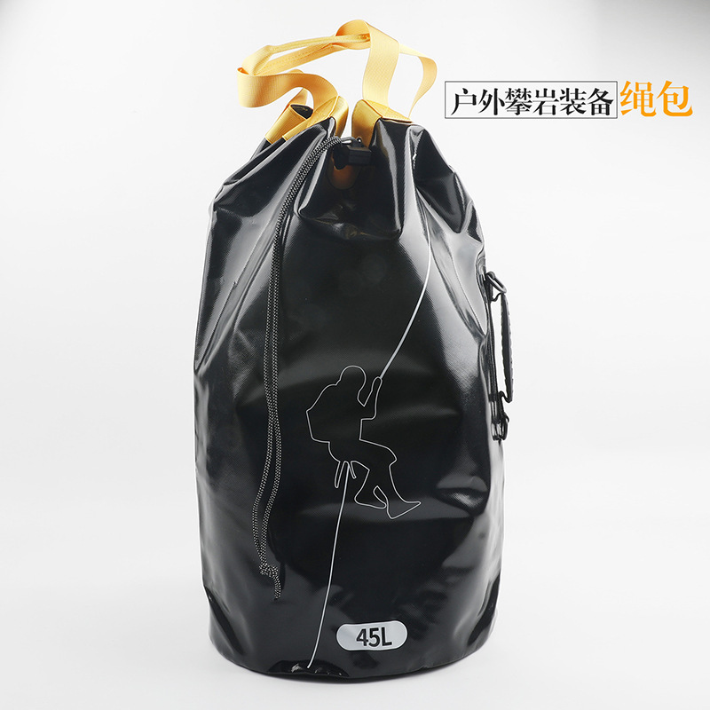 Outdoor Rope Bag, Caving Rescue and Adventure Equipment Bag, Rock Climbing and Canyoning Drainage Backpack, Rope Storage Bag, Waterfall Descent Backpack