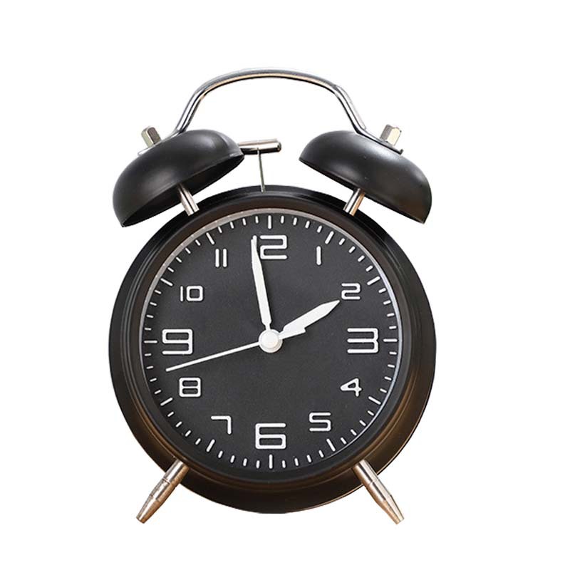 Reloj despertador creativo de cabecera silencioso y simple del dormitorio con luces nocturnas