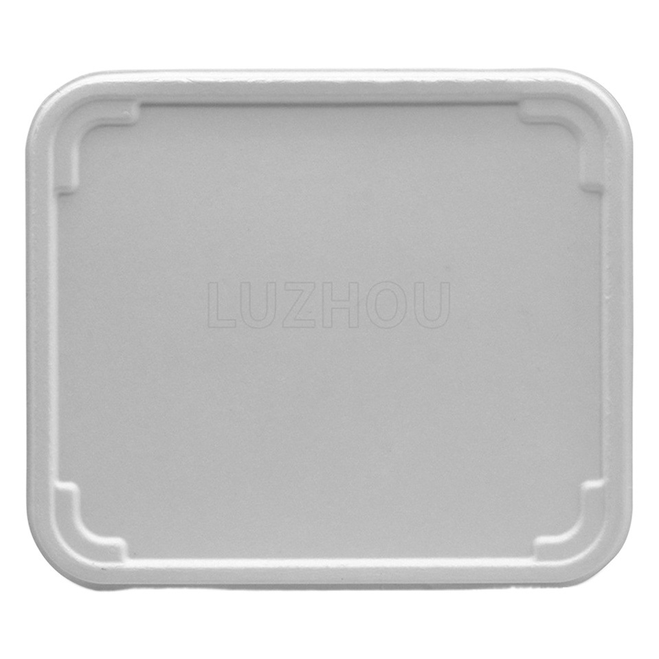 Fábrica verde al por mayor Pulpa de caña de azúcar Pulpa de bambú vajilla de Protección Ambiental desechable dividida cuatro series de cuadrícula compost degradable