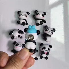 Creative Cartoon Panda Fridge Magnet & Decorative Hanging Item — Cute Magnetic Message Board with Attractive Iron-Stick Design
