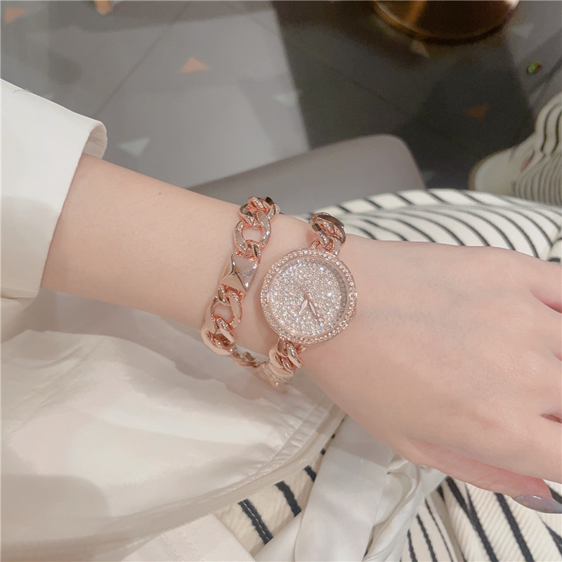 Solid Color Pattern Retro Classic Style Solid Color Jewelry Buckle Quartz Watch