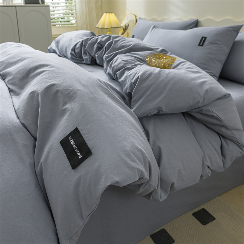 Algodón lavable simple inswind set de cuatro piezas de algodón 100% sábanas de algodón puro cama