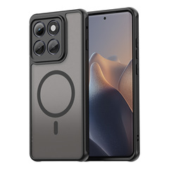 MotoEdge60Pro 保護カバー Edge2025 携帯電話ケースに適しています。落下防止肌感触 PC + TPU つや消し磁気吸引