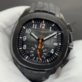 Black dial black case black strap