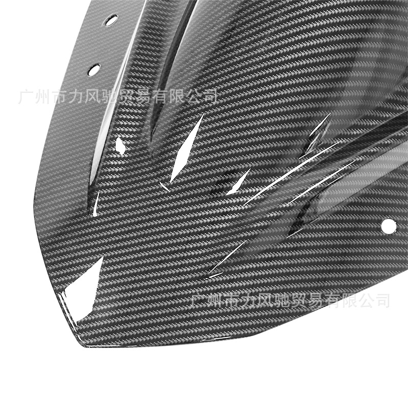 Parabrisas delantero modificado para Kawasaki Ninja 300 años 13-17, parabrisas Ninja 300 con patrón de fibra de carbono