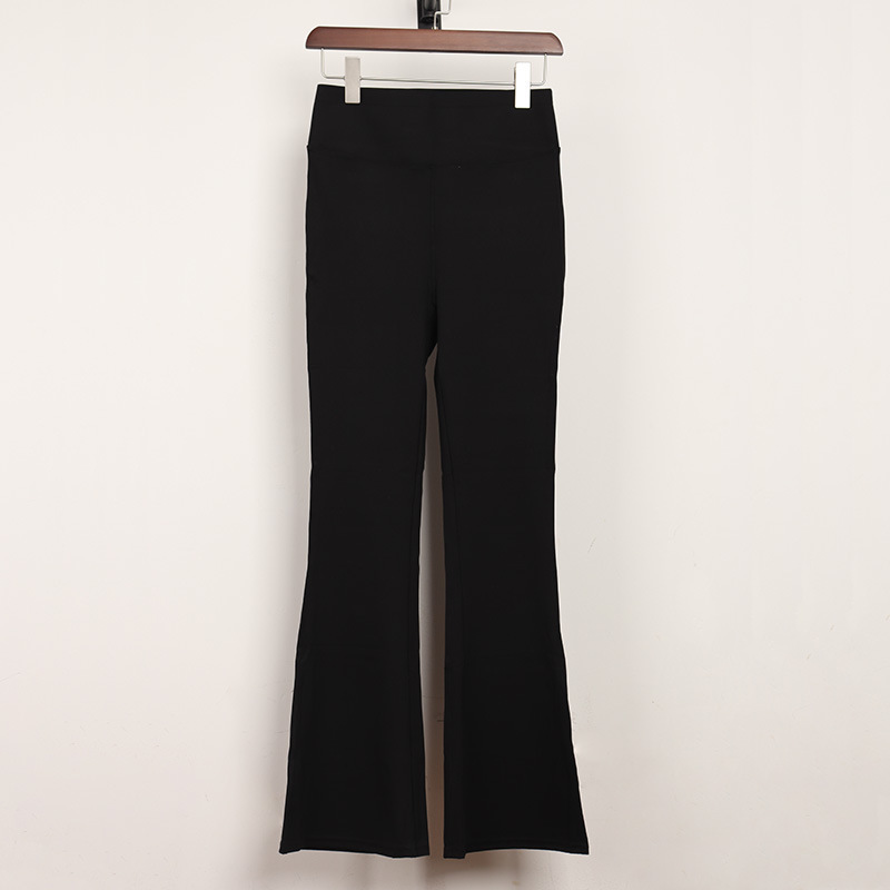 Flared Shark Pants High-Waisted Yoga Pants for Women, Tummy Control, Butt-Lifting, Straight-Leg Leggings, Wholesale, Suitable for Outerwear