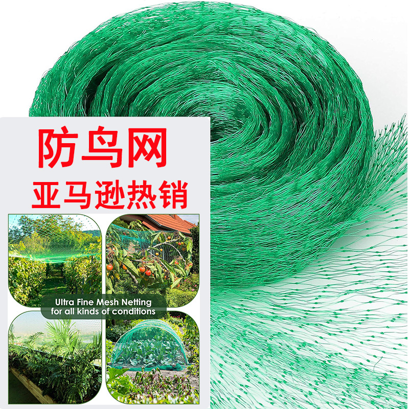 防鸟网 葡萄果园保护蔬菜聚乙烯塑料防雹网拦鸟保护罩果树防护网