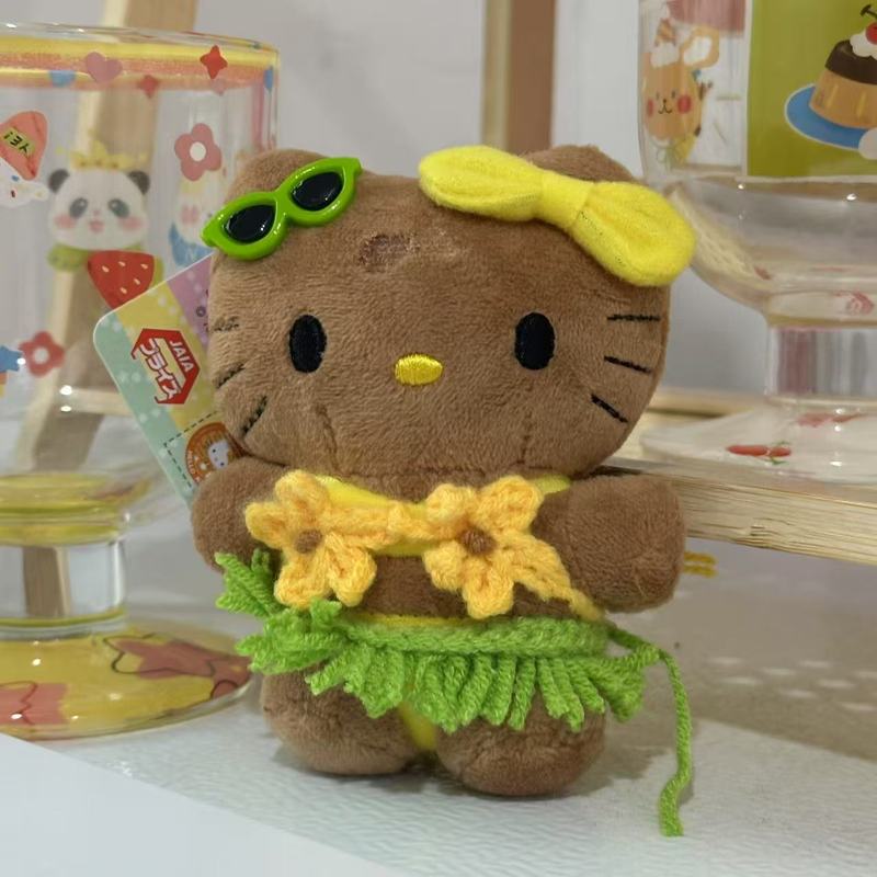 粉墨kitty小香风裙摆玩偶背包挂件ins风高级感精致挂饰爱心扣钥匙|undefined