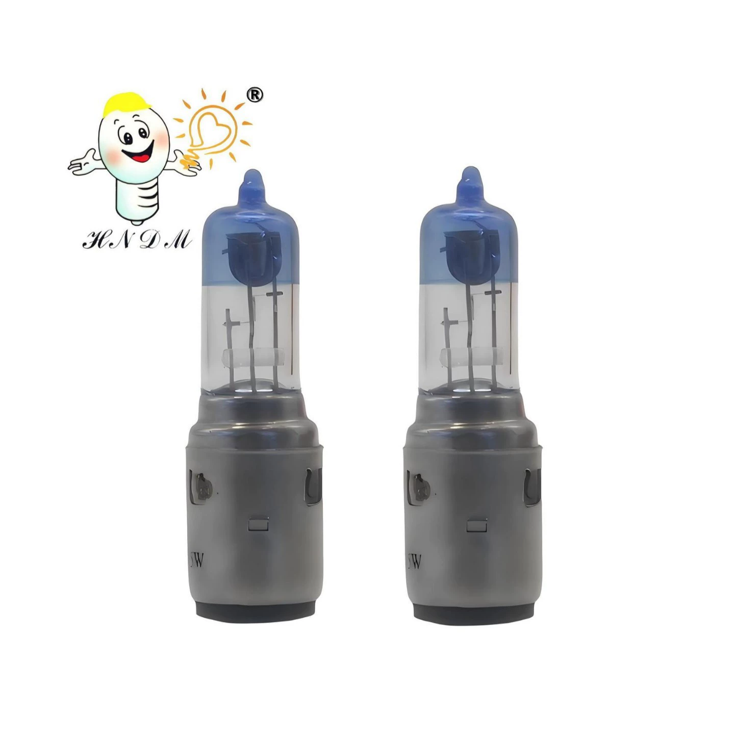 Высококачественная мотоциклетная фара с двойным когтем 12V35/35W BA20D, супер белый свет, галогенная лампа