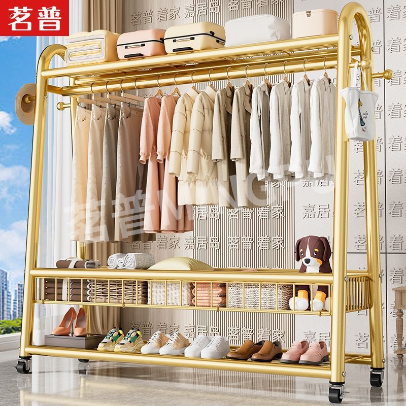 [Giant Coarse Winter 32] Drying Rack Floor Folding Household Drying Rack Upgrade Bedroom Mobile Multi-Layer Drying Rack