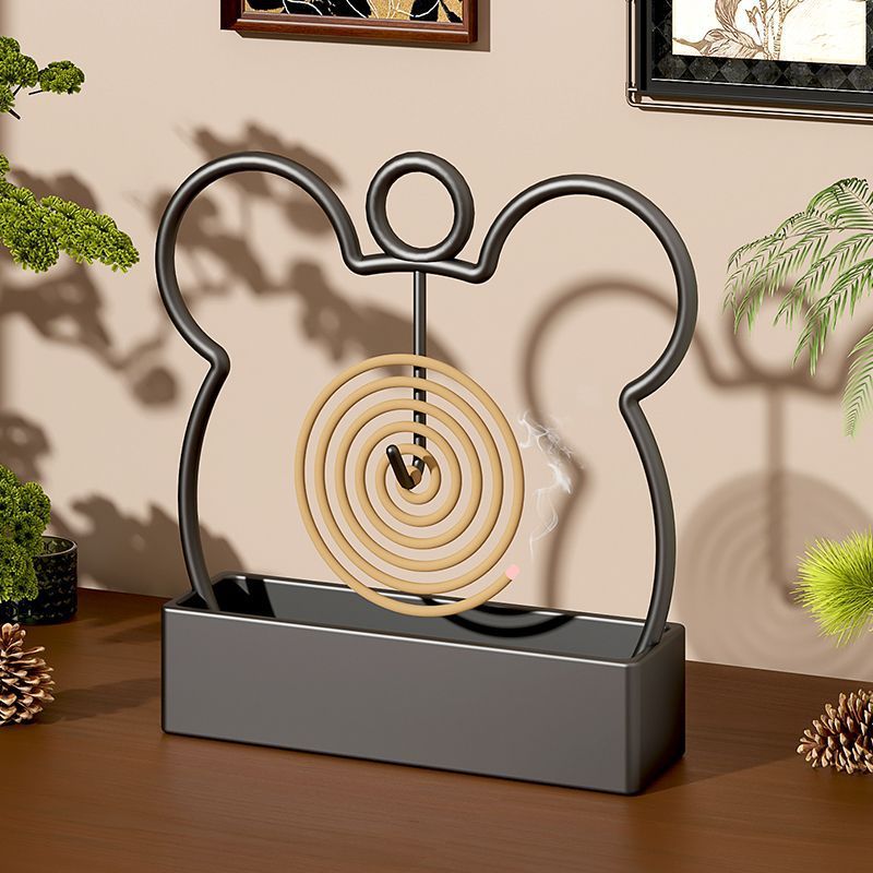 Outdoor Mosquito Coil Holder, Hangable Desktop Mosquito Coil Tray, Household Countertop Camping Incense Rack, Mosquito Coil Storage Rack, Anti-Scald