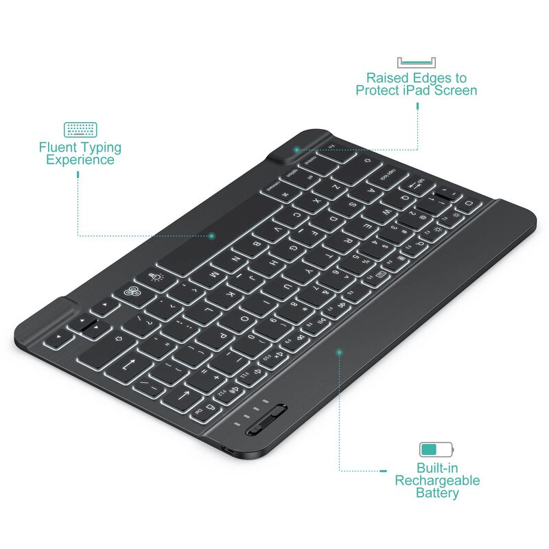 7-Color Backlight Rechargeable Keyboard and Mouse Set, Factory Direct Sales, in Stock, Suitable for iPad 10Th Generation/9Th Generation Wireless 7-Color Backlight Rechargeable Keyboard and Mouse Set, Factory Direct Sales, in Stock, Suitable for iPad 10Th Generation/9Th Generation Wireless