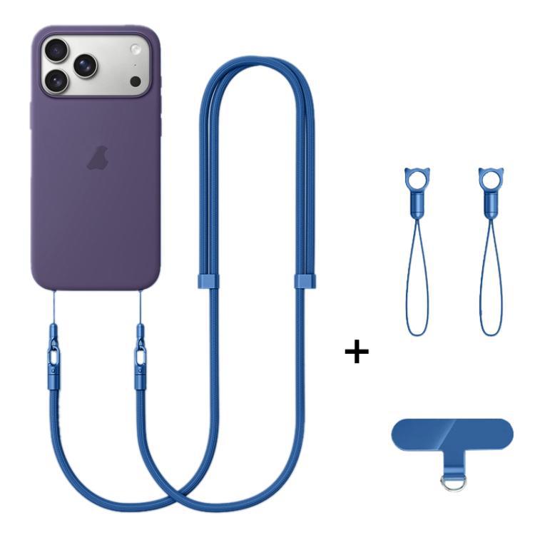 XDcase cuerda de poliéster de 7 mm Doble hebilla ajustable cables de teléfono móvil para cualquier caso de teléfono móvil