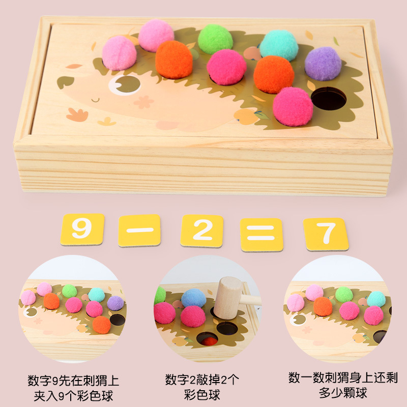 Rainbow golpea la mesa, golpea la música, golpea la pila, golpea el ratón, martillo pequeño, clip, cuentas, bebé, niño, juguete de educación temprana, personalización