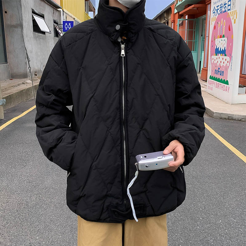 Sports Japanese retro keep warm winter men's down jacket for leisure