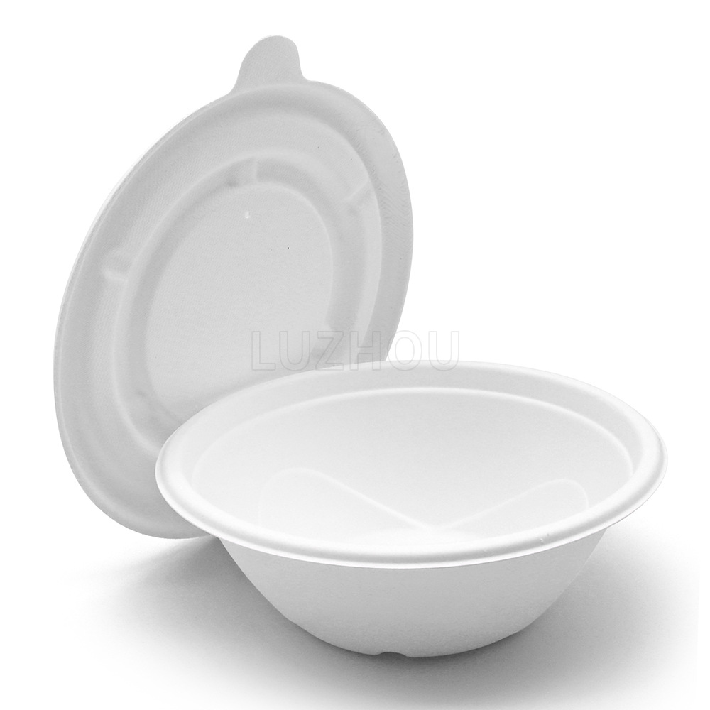 Shaoneng oasis fábrica al por mayor de caña de azúcar de pulpa de protección del medio ambiente desechable vajilla 750/1000ml tazón degradable compostable