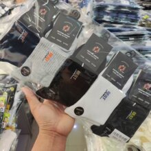 男士新款秋冬运动棉袜简约大气吸汗透气款男橡筋棉袜子批发跑量款