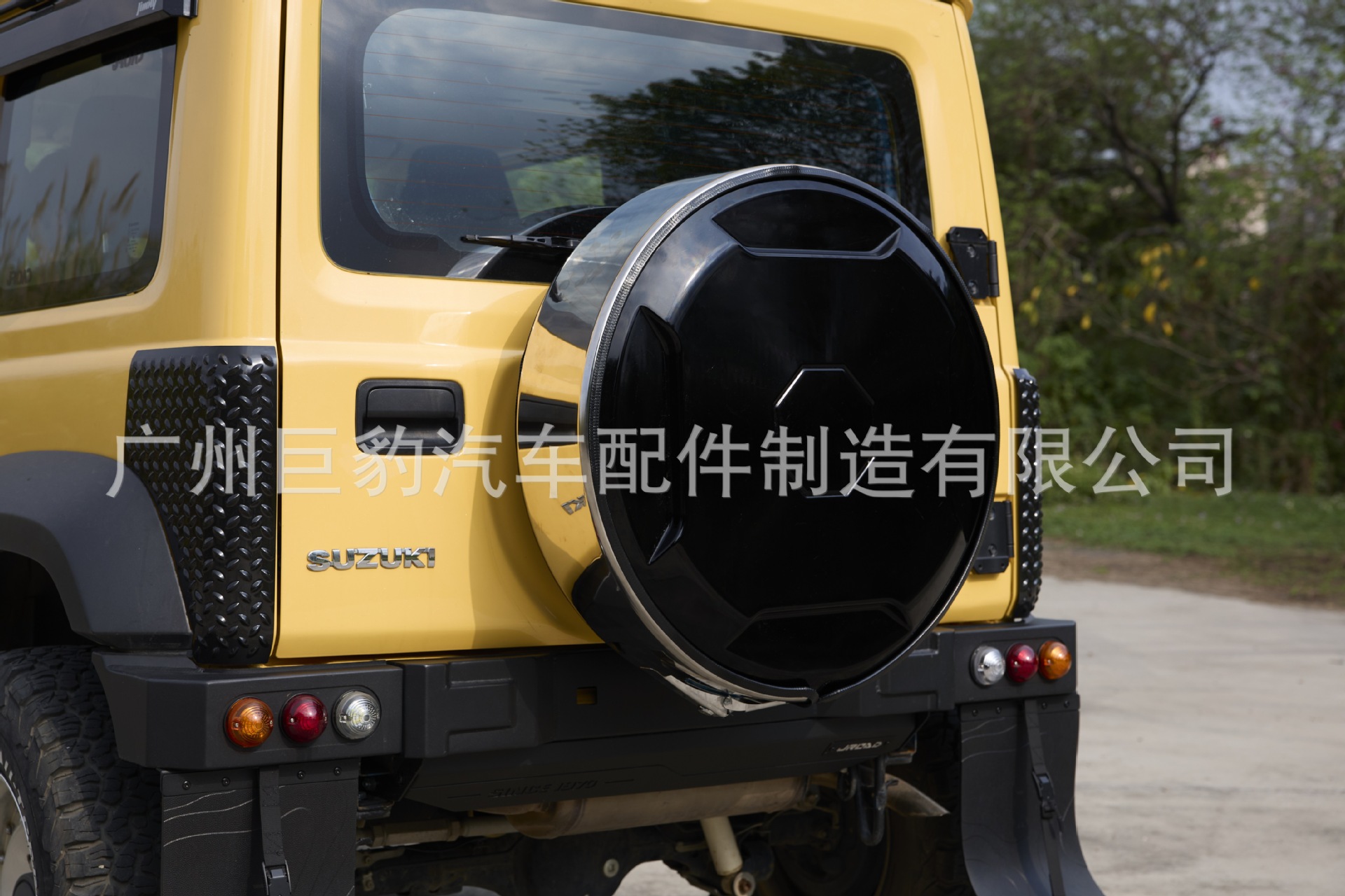Suitable for the New Jimny Stainless Steel Spare Tire Cover, Upgraded Rear Tire Cover, and Tailgate Tire Protection