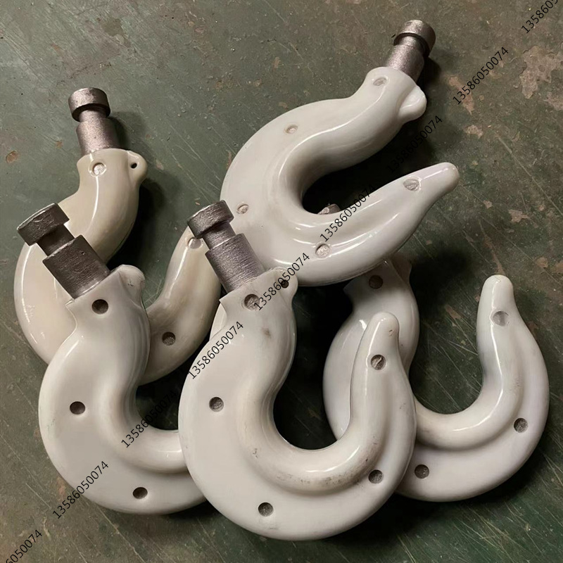 包胶吊钩电动葫芦高强度工程塑料尼龙钩子防尘洁净起重葫芦绝缘勾