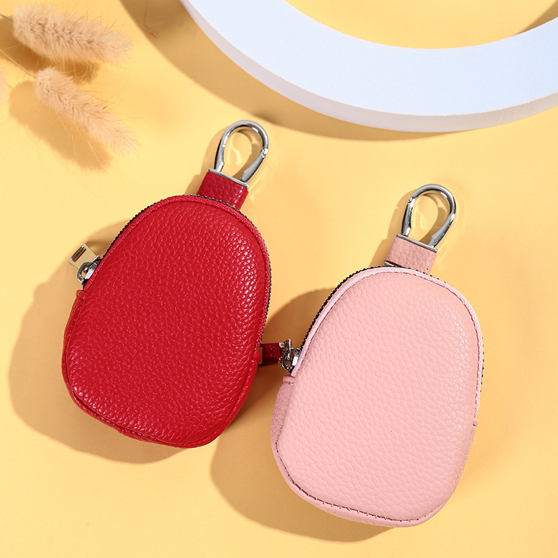 Nueva venta caliente de gran capacidad multifuncional bolso de cintura de llave de automóvil universal unisex estampado litchi universal