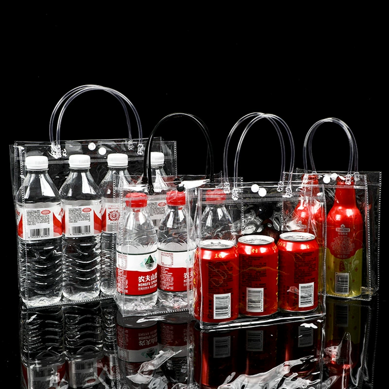 Прозрачная сумка-тоут, подарочная сумка, ПВХ упаковочная сумка, пластиковая маленькая модная ручная сумка для подарков, свадьба, весенний фестиваль, индивидуальный дизайн.