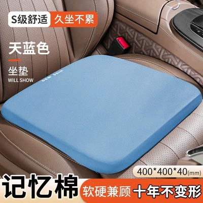 waist support fart cushion, Seat cushion, seat cover - soft-and-comfortable-space-memory-cotton-sky-blue-single-cushion