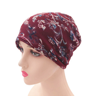 Cross-border Small Floral Casual Old Man Hat Baotou Hat Men's and Women's Children's Wear Student Windproof Warm Hat Lazy Hat