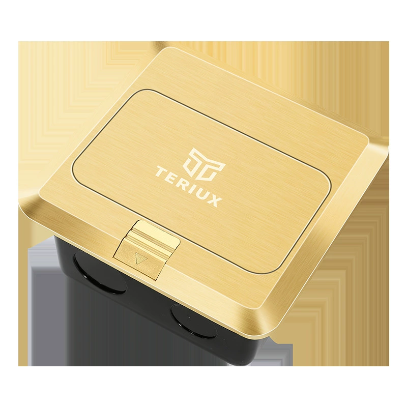 Stainless steel bounce-up type American standard six-hole Hong Kong Taiwan network Hong Kong-style TYPEC floor socket USB charging ground plug