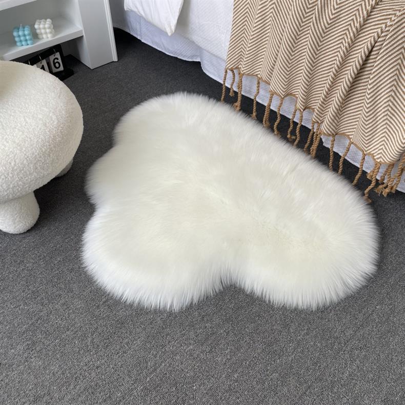 Carpet Door Mat Can Be Cut, Wabi-Sabi Style Carpet, Light Luxury Floor Mat, Silent Tatami Bay Window, Double-Sided Gray-White Carpet