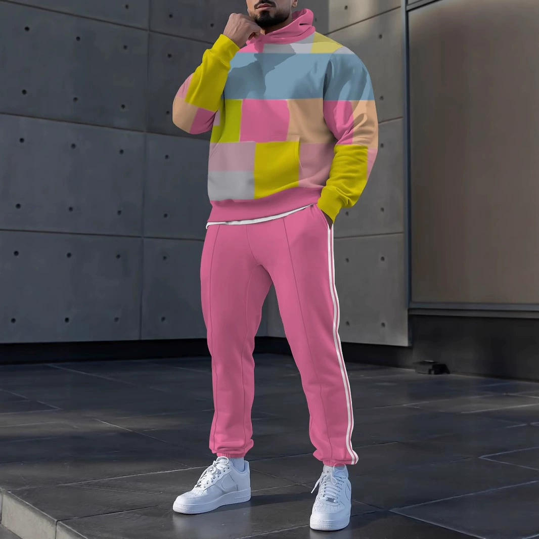 2024 новая трансграничная независимая станция AliExpress, европейский и американский весенне-осенний пуловер с длинными рукавами и капюшоном с принтом, свободный костюм-толстовка