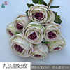 Three heads, five heads, seven heads, nine heads, princess roses, roses, rose light luxury home weddings, landscape fake flowers